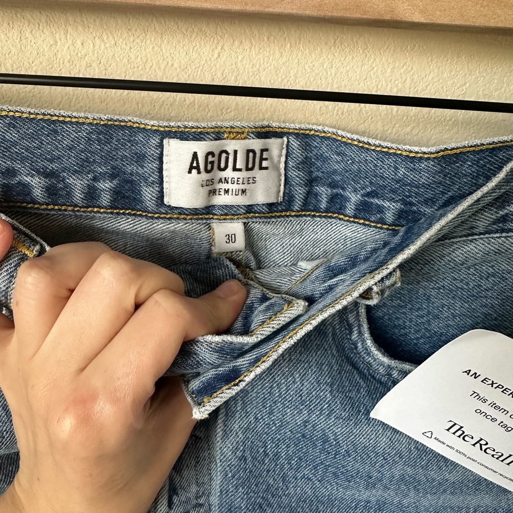 Agolde denim mini skirt